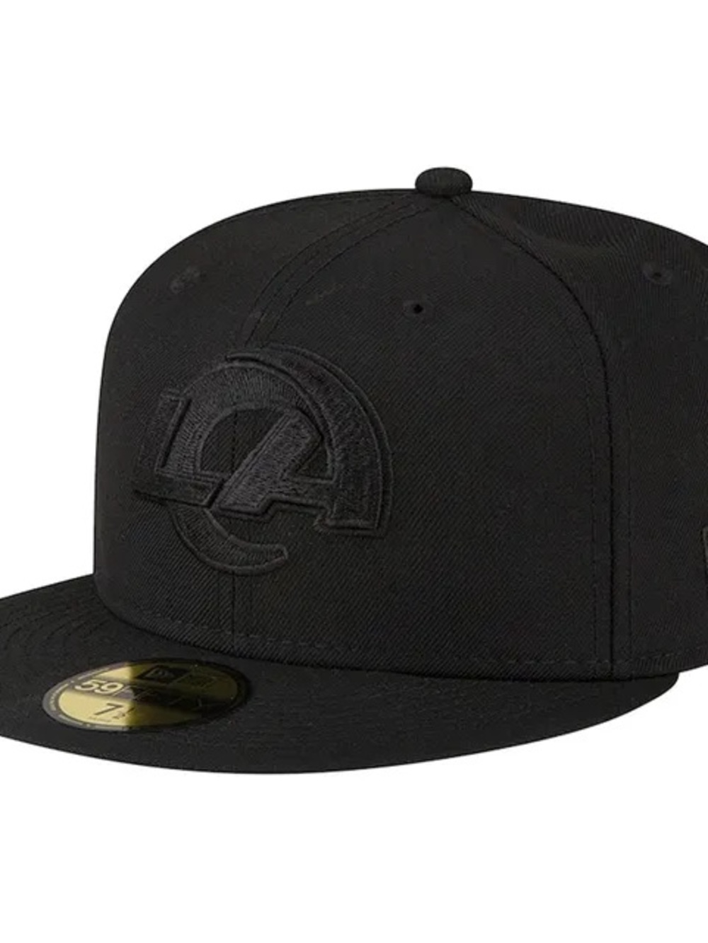 Rams NFL Black Embroidered Logo Fitted Cap